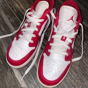 Nike Jordan 1 Low Gym Red White(GS)